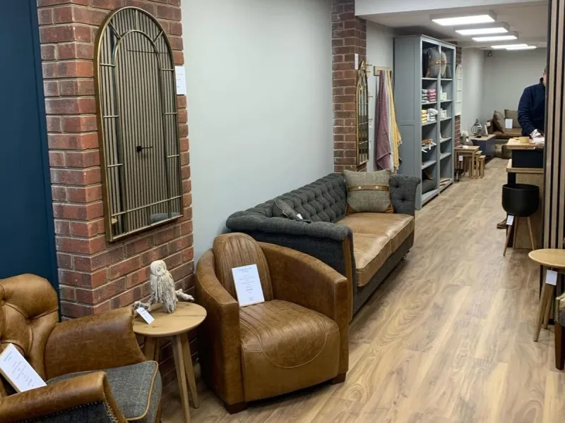 furniture on display