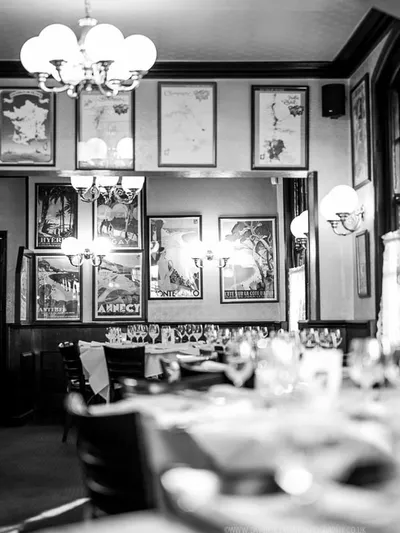 Inside the restaurant