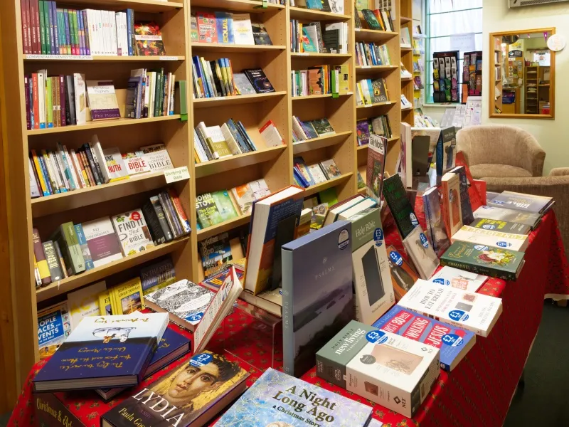 Bookshelves and book display