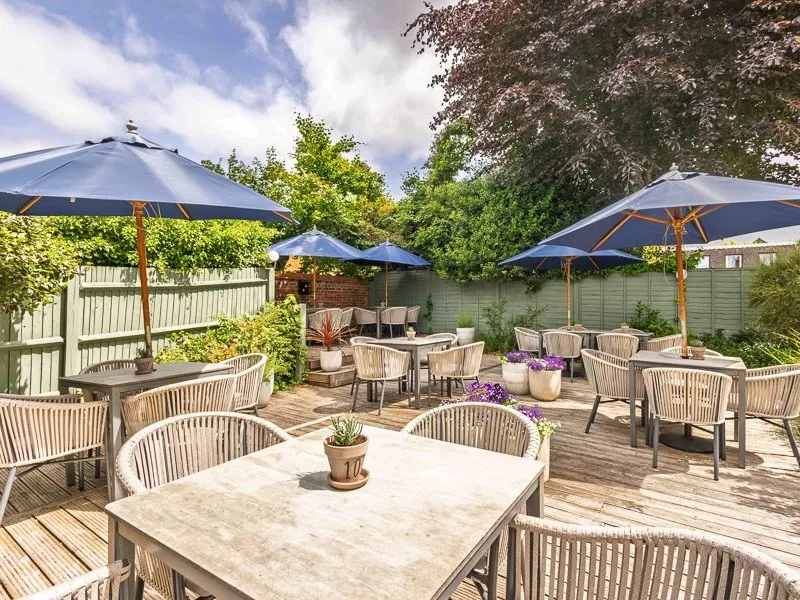 Outdoor dining area