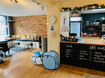 Paws cafe interior